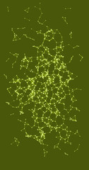 Procedural Network Mesh Art background illustration