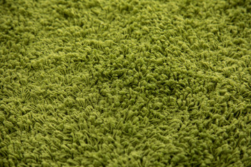 new green carpet close up