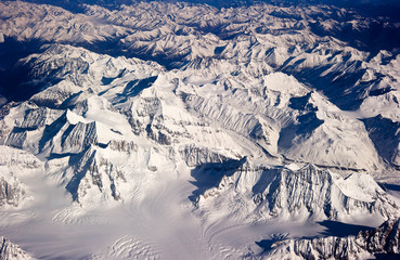 aerial Himalaya mountain in Tibet