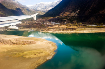 nature park lake in the mountain 