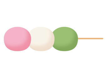 お花見の三色団子