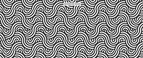 Geometric patterns with stripes, circular seamless vector background with eye patterns