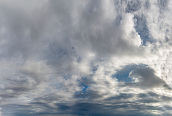 Fototapeta premium Fantastic clouds against blue sky, panorama