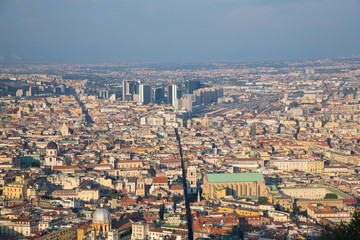 Fototapeta na wymiar Viewpoint over Naples, Italy