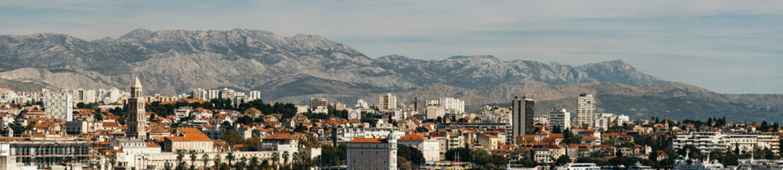 Fototapeta na wymiar Split Croatia Panorama