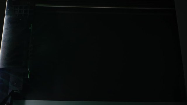 Scanner in office, copying documents.
