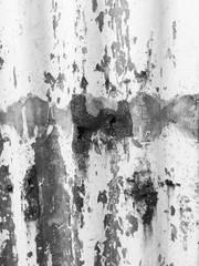 Black and White Rusty Zinc. Use as a Background. So Contrast or Grainy