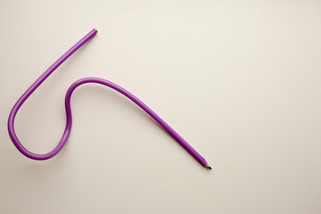 pencil on white background