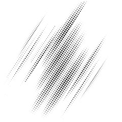 HALFTONE DESIGN. MONOCHROME ORGANIC RASTER. DOTS ELEMENTS VECTOR.