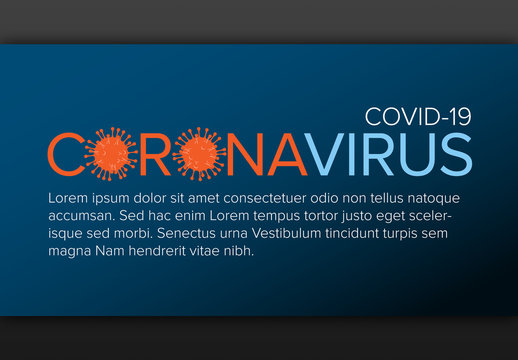 Social Post Layout with Coronavirus Information