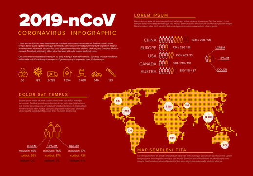 Coronavirus Infographic Layout