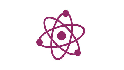 Atom isolated on white background,Science icon,New atom icon