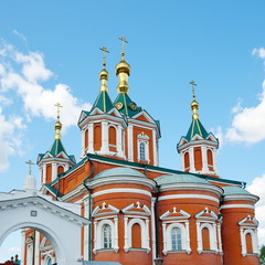 Cathedral of the exaltation of the life-giving cross of the Lord in the Assumption Brusensky convent. Kolomna, Moscow region, Russia