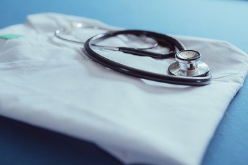 stethoscope on a medical jacket