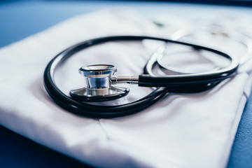 stethoscope on a medical jacket