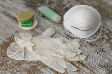 Sanitary elements for protection against infections