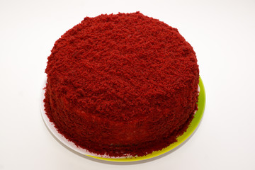 bright red cake called red velvet