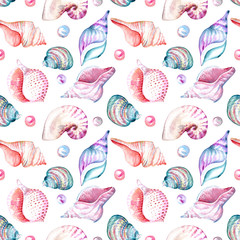 Seamless watercolor seamless pattern. Background, backdrop hand-drawn painted on white background