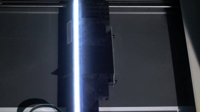 Scanner in office, copying documents.