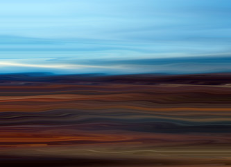 Obraz premium Paintlike horizontal abstract texture of mixed colours. Smooth artistic background showing a concept of motion, speed, blending.