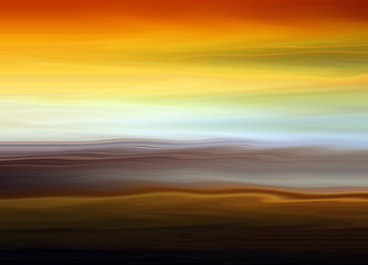 Paintlike horizontal abstract texture of mixed colours. Smooth artistic background showing a concept of motion, speed, blending.