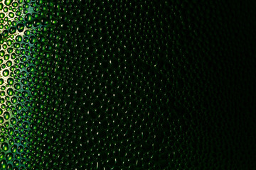colored water droplets condensation bubbles art colorful bubbles pattern abstract macro up close green aqua nature texture rain drops reflections clear shiny shower surface splash weather