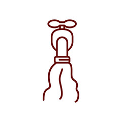 water faucet icon, line style