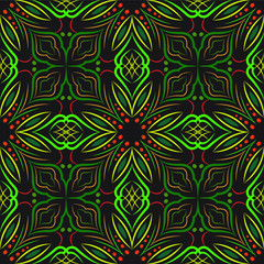 Abstract background ornament illustration. Vector textile print for bed linen, jacket, package design, fabric and fashion concepts. Seamless pattern with flowers