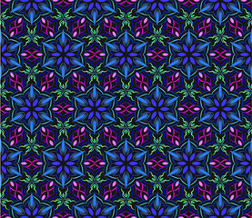 Abstract background ornament illustration. Vector textile print for bed linen, jacket, package design, fabric and fashion concepts. Seamless pattern with flowers