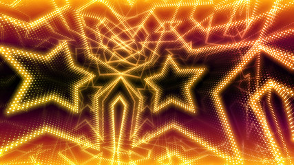 Disco club space illumination neon light room floor wall 3D illustration abstract background