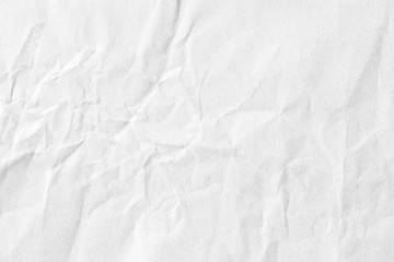 Obraz premium Crumpled white paper background texture