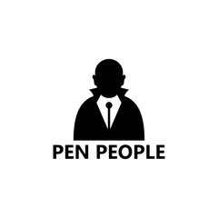 Pen People Logo Template Design