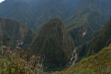 mountain in machu picchu peru