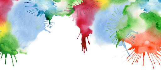 Color abstract color watercolor blot background.