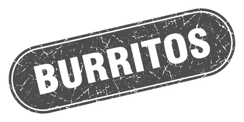 burritos sign. burritos grunge black stamp. Label