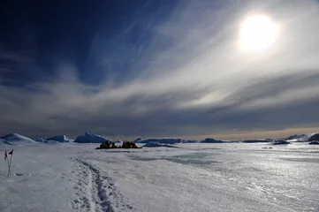 Fotobehang Beautiful view of icebergs in Snow Hill Antarctica © Silver