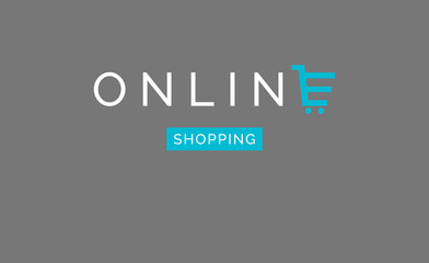 Obraz premium Online shopping and e-commerce concept. Shopping cart icon. Vector logo