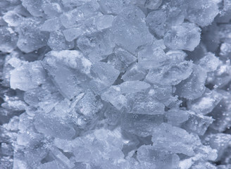 Group of salt crystals rocks