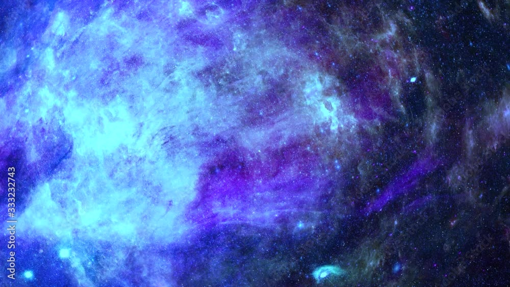 Wall mural animation view to travelling across the universe in moving