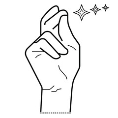 human hand catching icon