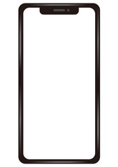 白画面のスマホ　リアル