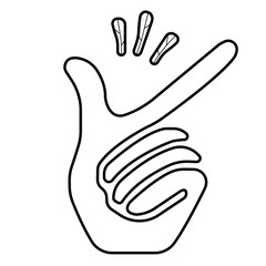 Obraz premium human hand catching icon