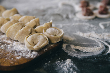 the process of cooking dumplings