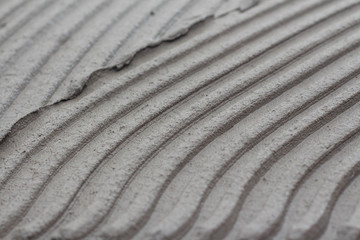 tile mortar on the floor