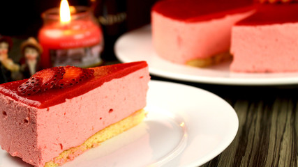 strawberry mousse