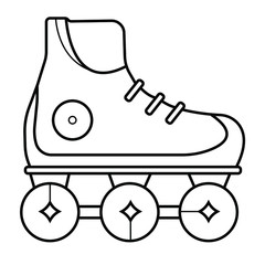 roller skates icon vector illustration