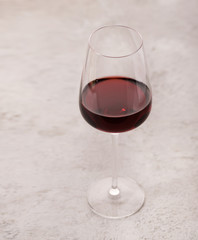 glass of red wine, a drink of red color in the glass