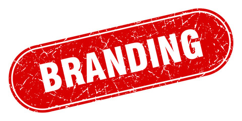 branding sign. branding grunge red stamp. Label