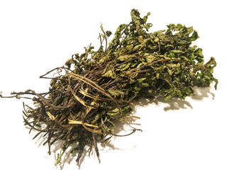 A picture of dry mint leafs