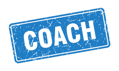 coach stamp. coach vintage blue label. Sign